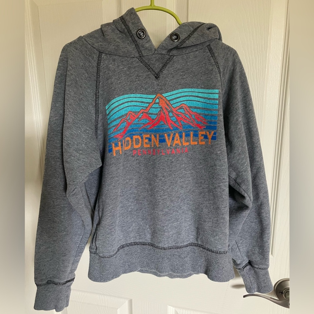 Youth Small Gray Hidden Valley Hoodie